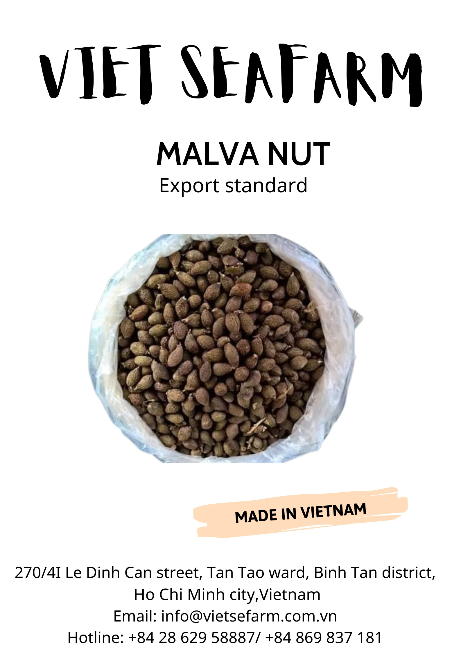 Hot Hot !!! Malva Nut Product With Many Benefits With High Quality