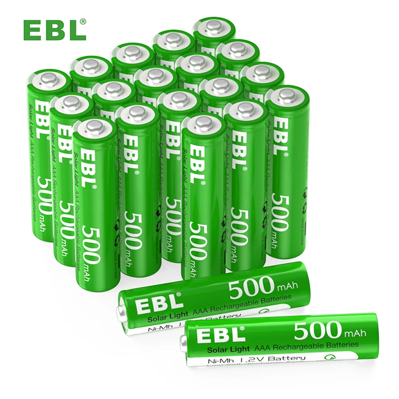 EBL Best Sale Rechargeble AAA Battery NI-CD Chinese AAA NI CD AA 500mAh 1.2v Rechargeable Battery