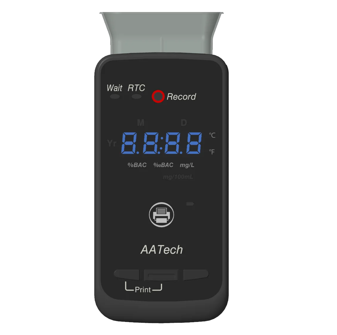 Alcohol Breath Tester Breathalyzer Fuel Cell Sensor with Wireless Printer