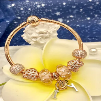 RX Jewelry Company Sells 100% 925 Sterling Silver 925ale Set Bracelet Fits Original Pandora To Support Photo Customization