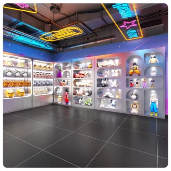 Customized Display Shelves for Toy Store showcase