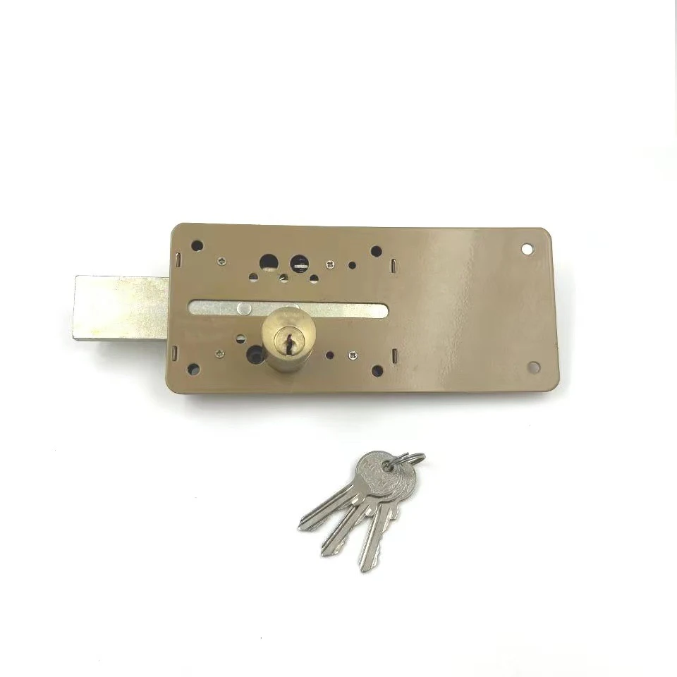 FF Type Middle East Market Yellow Painted Six Lever Night Latch Rim Door Lock