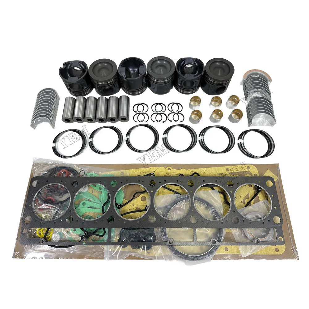 C7 Engine Rebuild Kit With Bearings Piston Ring Cylinder Gaskets Fits for Caterpillar Engine Replacement Parts 4