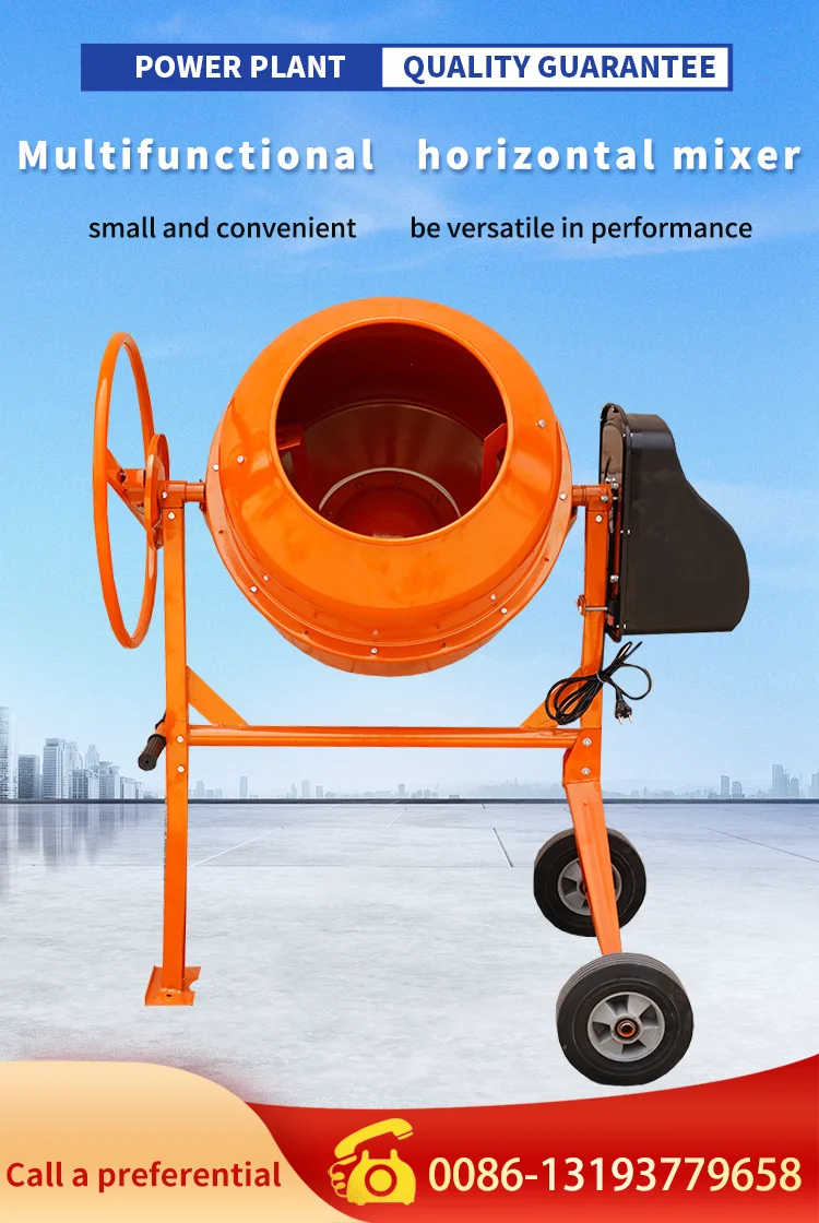 Manual Electric Mini Truck Concrete Mixer Some Portable Concrete Mixer