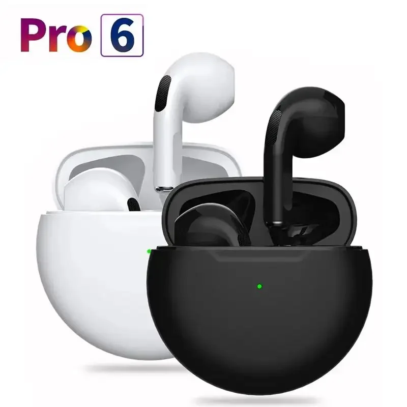 Pro6 Tws Top 10 Wireless Earbuds Earphone Headphone Accessories Free