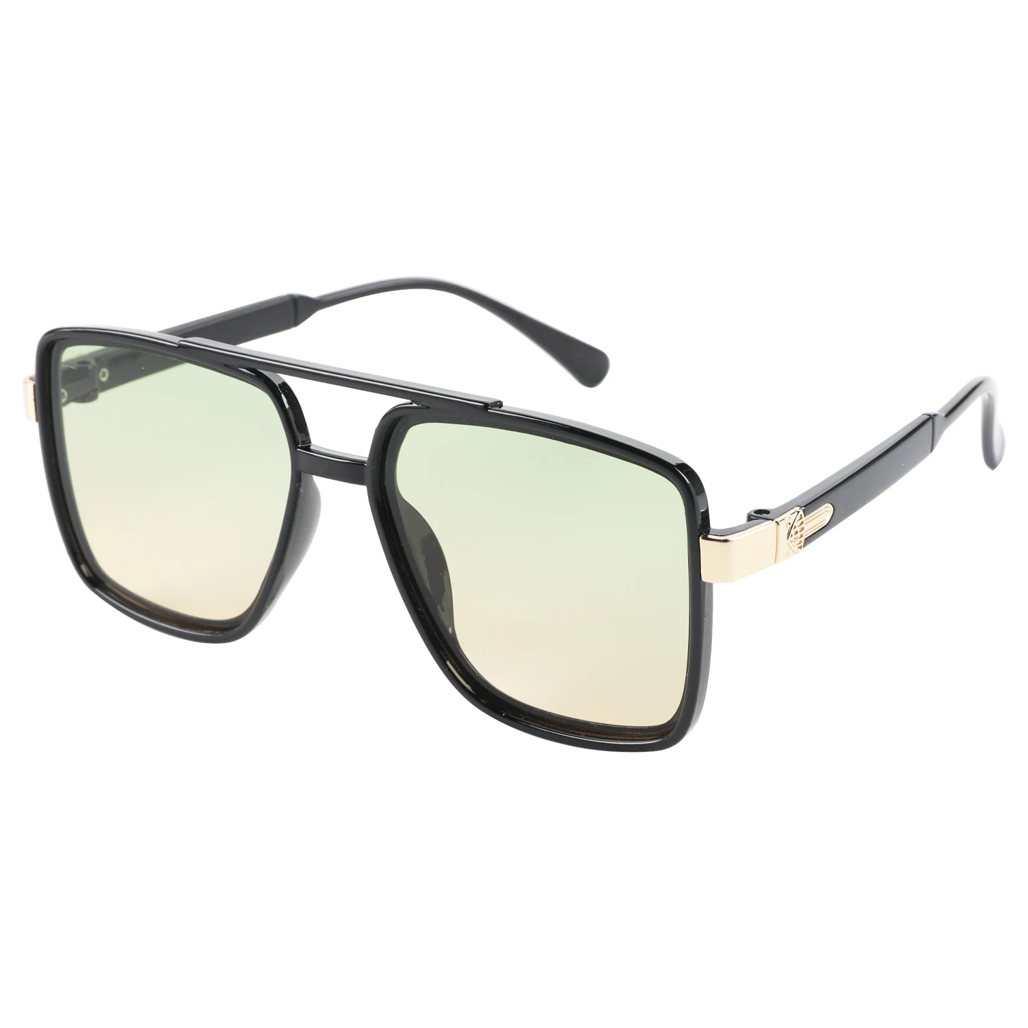 Europe And The United States Men's Retro Double Beam Square Frame