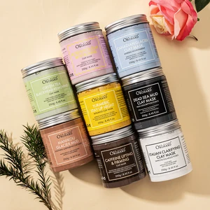 Private Label Face Care Cleaning and Whitening Pink Rose Rock Clay Revitalizing Clay Mask