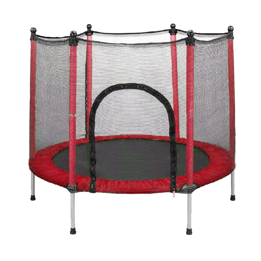 55-Inch Unisex Indoor/Outdoor Fitness Trampoline for Children Mini Round Spring Kids Trampoline with PVC & Steel for Home Use