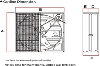 Axial Flow Exhaust Fan, 50inch/56inch, 50Hz, 220v/380v - detail 20