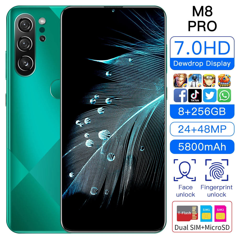 2021 Nieuwe Ontwerp M8 Pro Android Amoled 4g 5g Android Telefoon 7.0 Inch Hd Groothandel Originele Ontgrendeld Smart Mobiele Telefoon - Buy 2021 Nieuwe Ontwerp M8 Pro Android Amoled 4g 5g