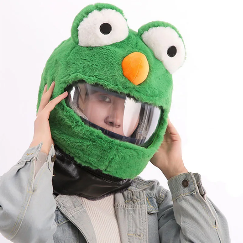 2023-new-full-face-helmet-motorcycle-helmet-cover-fluffy-ski-bike