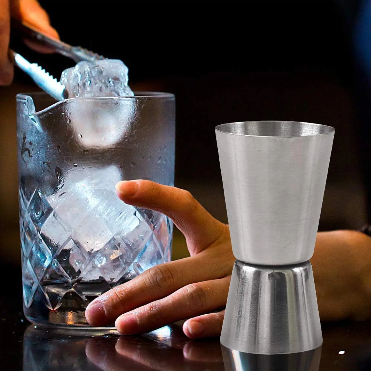 New Design Shiny Stainless Steel Eco-Friendly Jigger for Tabletop Use Stylish and Functional Bar Measures for Home Professionals with Custom Logo