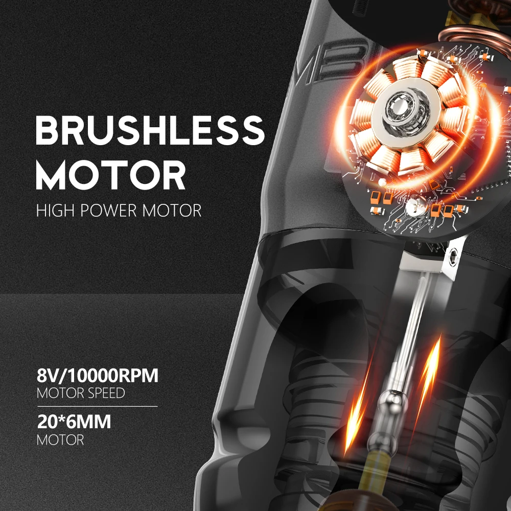 Ambition Lutin Rotary Tattoo Pen Machine - Professional & Quiet