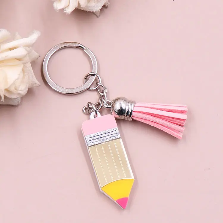 Customized Syasibo jewelry KHS295KH1245  New product CN Pencil TRENDY Teacher Gift Acrylic Keychain supplier