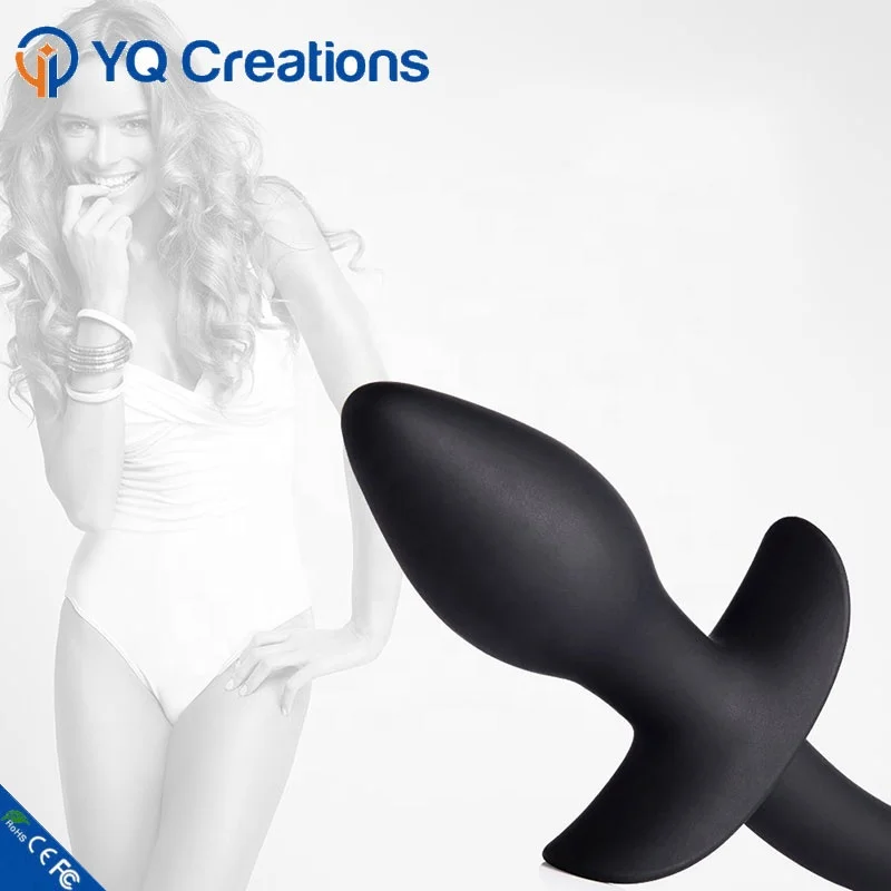Waterproof Medical Silicone Soft Whip With Tail  Sex Toy Anal Plug