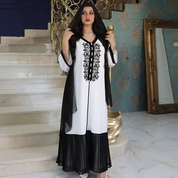 2021 Dubai turkish Latest Designs Ethnic Islamic women Clothing muslim abaya dresses