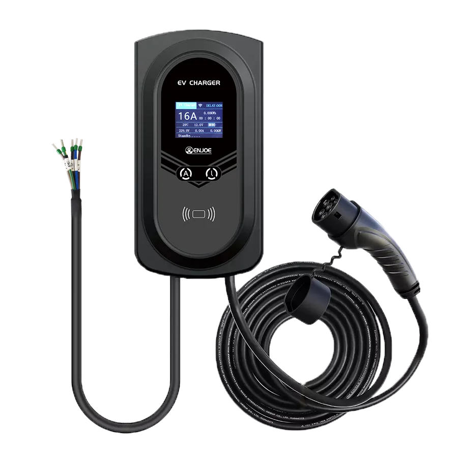 Evse Wallbox 32a Ev Charging Station 7kw 11kw 22kw 16a 1 Phase 3 Phase Wall Mounted Electric Car 6735