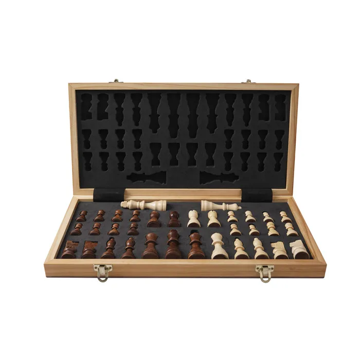 Handmade Standard Wooden Chess Set with Board Classic Game for All Genders for Children and Adults