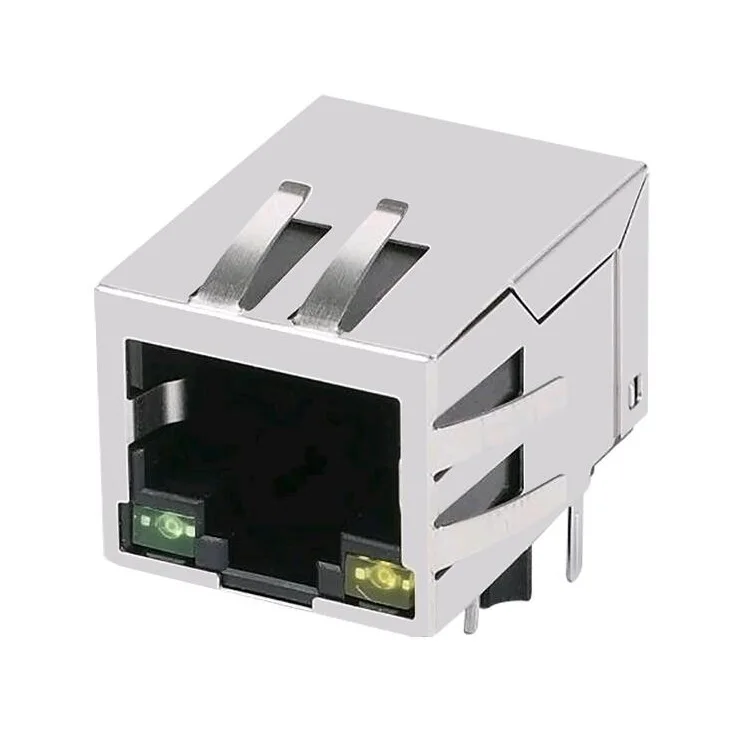 Shielded Modular Jack 8P8C Ethernet Socket RJ45 Connector With 90 Degree 0432498919