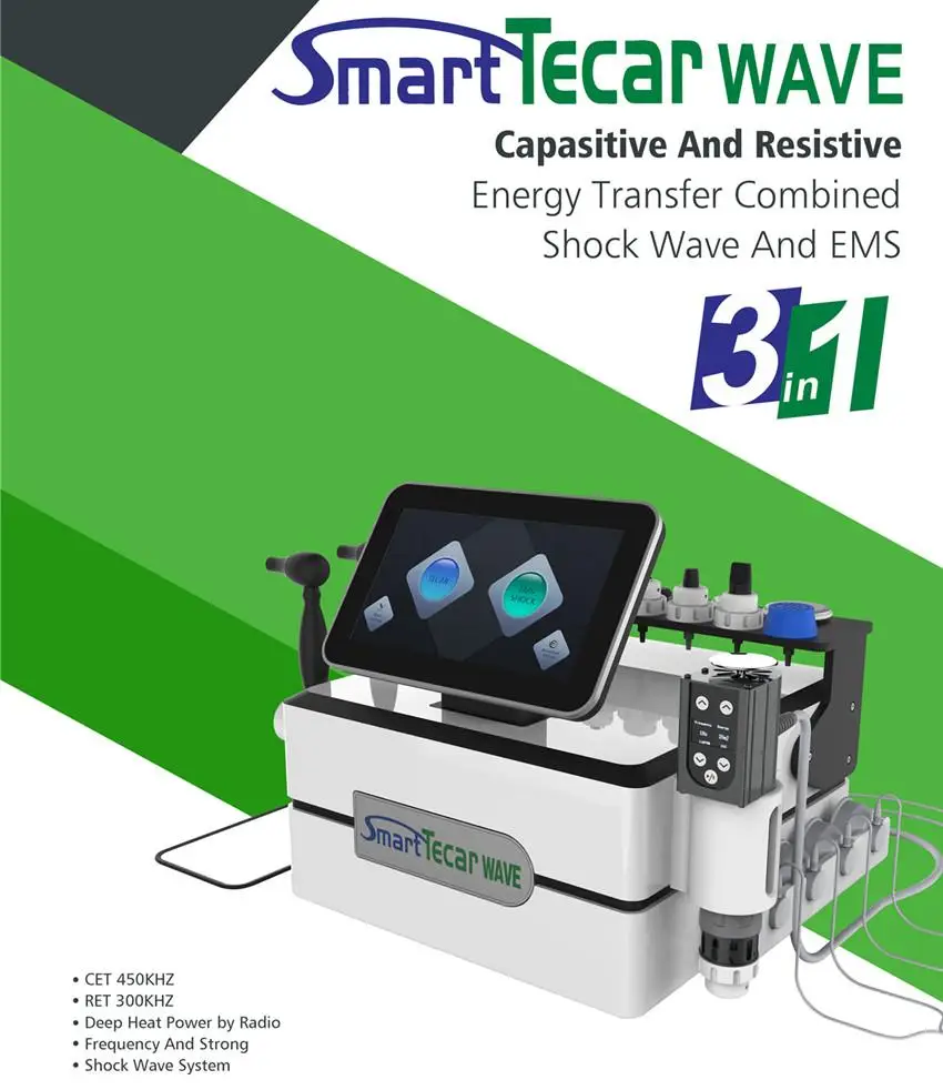 Top sales Shockwave CET RET Machine Smart Tecar EMS ED Therapy Machine Shock Wave RF EMS Machine