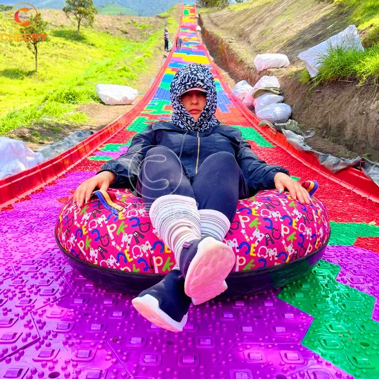 Scivolo arcobaleno fai da te pista da sci a secco quattro stagioni