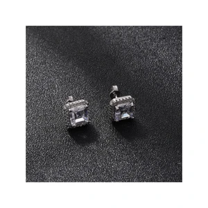 Keiyue Luxury Cubic Zirconia Earrings 925 Sterling Silver Trendy Pendant for Weddings Parties Gifts 925 Silver Jewelry