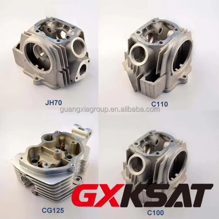 GXKSAT Motorcycle Engine Parts Cylinder Head C100 CG125 JH70 C110 Cylinder Head Assy
