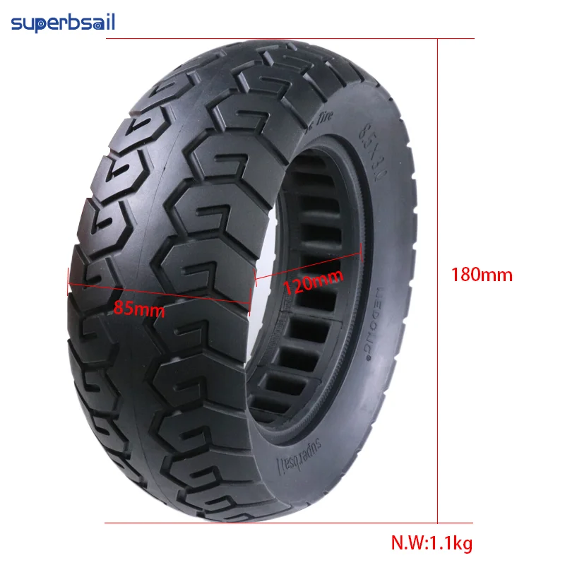 Superbsail 8.5 Inch Solid Tire Replacement For Electric Scooter 8.5*3 Tire Thickened Explosion Proof Shock-absorbing Rubber Tyre manufacture