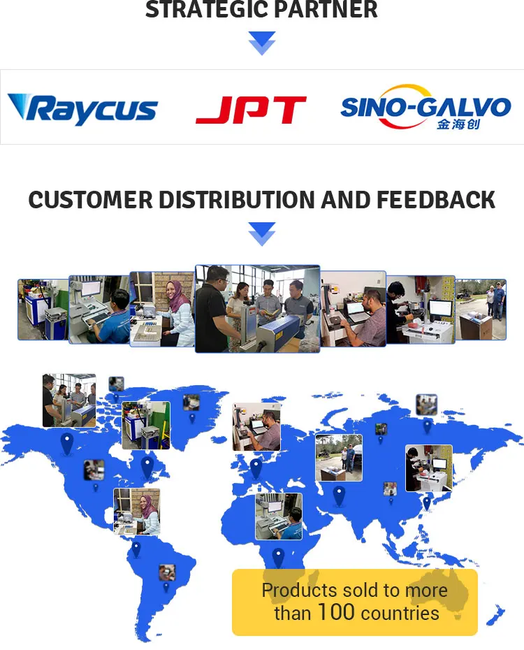 Low Price 3D mopa color galvo fiber laser marking engraving machines with 20w 30w 50w 60w 80w 100w jpt m7 ipg Raycus max rotary