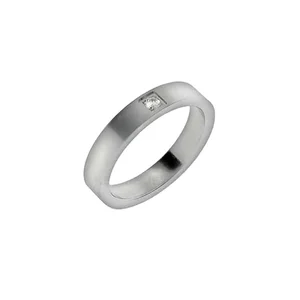Keiyue 925 Silver CZ Band Rings Customizable Wholesale Jewelry for Daily Wear Wedding Party Featuring Diamond As Main Stone