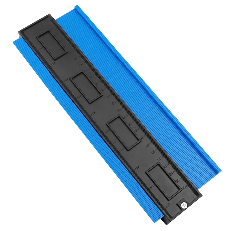 Contour Gauge Profile Duplicator Tool Adjustable Edge Shaping Wood Measure Ruler Laminate Tiles Wood Marking Tool