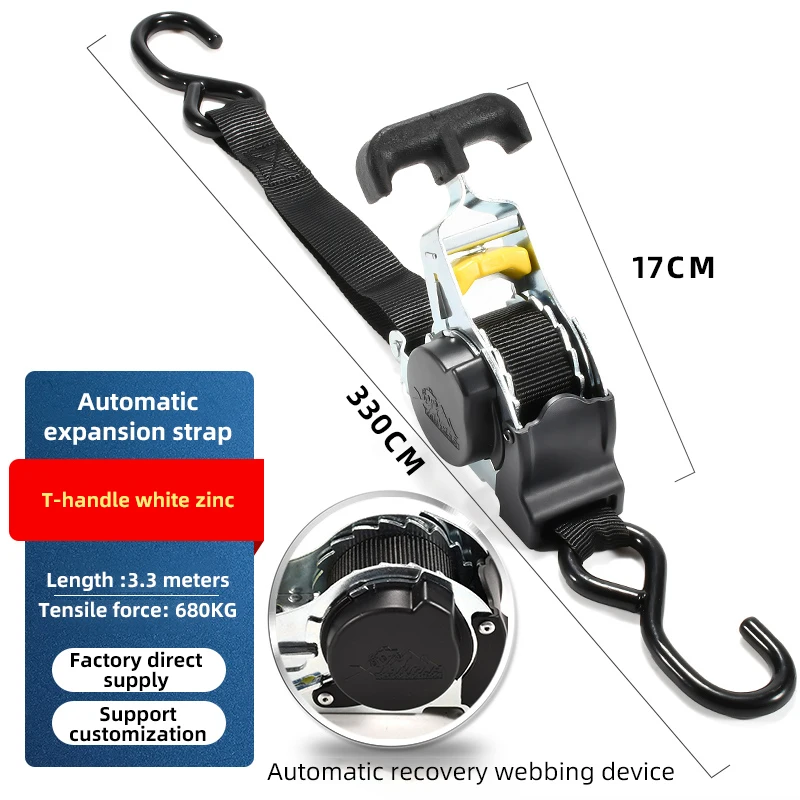 Double-hook barbed wire tensioner complete set of cargo securing straps wholesale price container cargo binding straps