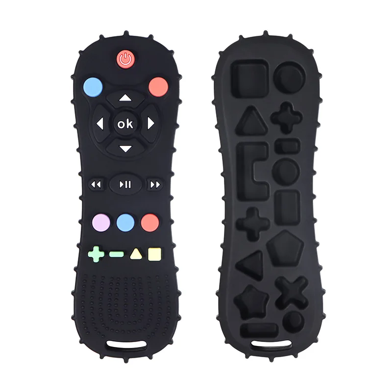 New Design 6-12 Month BPA Free  Baby Teething Toy Funny TV Remote Control Shape Teething Relief Toys details