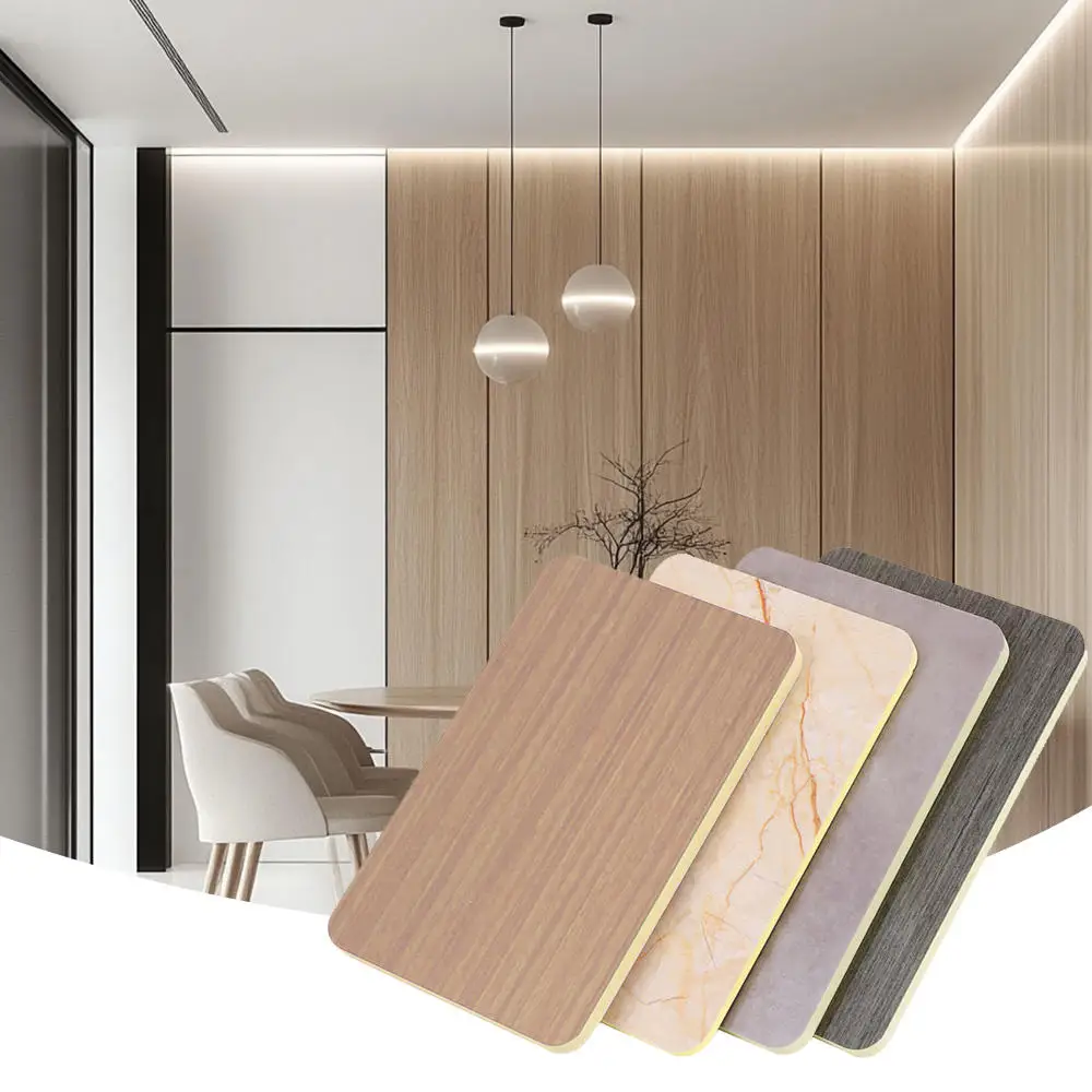 New Arrival 5mm 8mm PVC Wall Panel Waterproof Fireproof Bamboo Crystal Board for Wall Panel