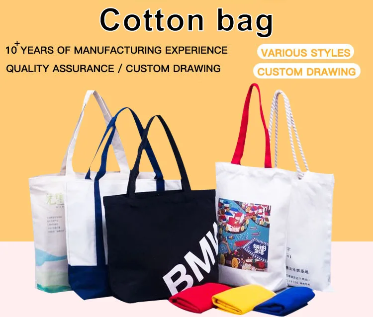 Wholesale Custom Printed Large Canvas Tote Bags Shopping Bags Women ...