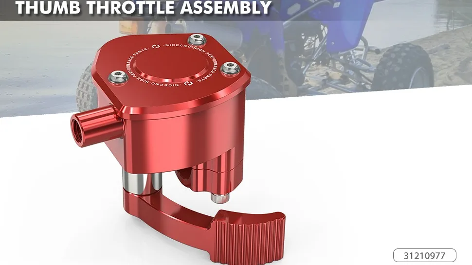 Nicecnc ATV Thumb Throttle Assembly for Yamaha Banshee 350