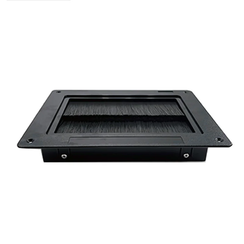 280 210 Rectangle Data Center Brush Grommet Eco Friendly UL94 V2 V0 Yellow Card Raised Floor Cable Manager