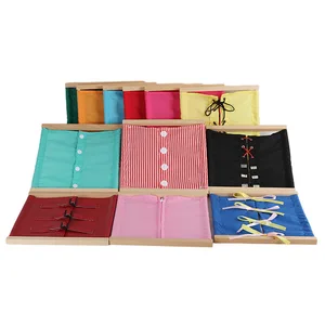 Montessori  Clothing Frame and Clothing Rack Daily Life Teaching AIDS Learning Kindergarten Early Education for Kids  Boys Girls