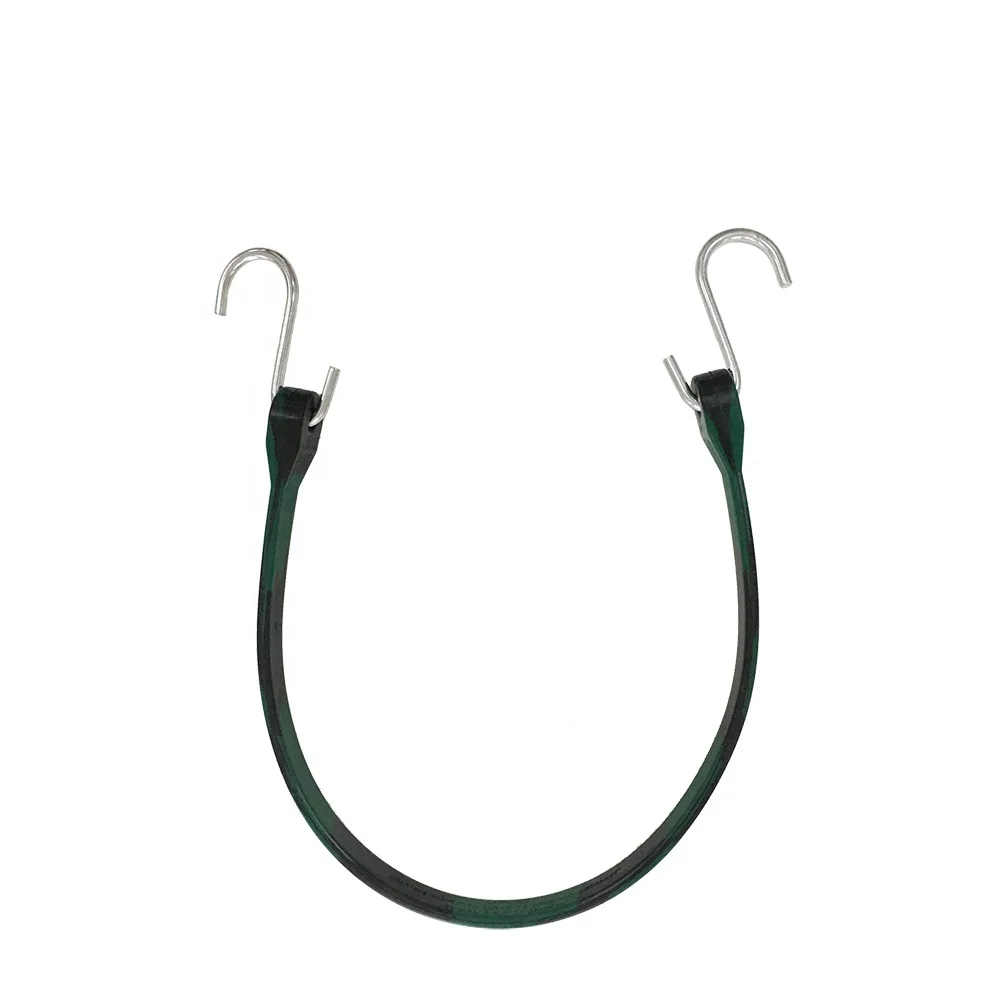 21" Heavyduty Epdm Rubber Tie Down Bungee Cord With Crimped Metal S