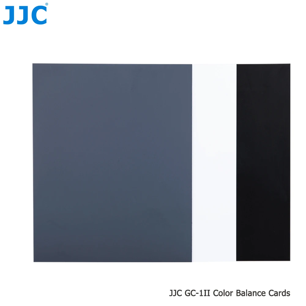 JJC Grey Card White Balance Card Set for Digital Photography with Neck Strap Color Correction Tool