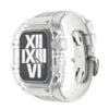 butterfly buckle-flash white case-white strap