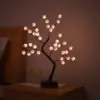 36l plum tree light-black branch-warm light