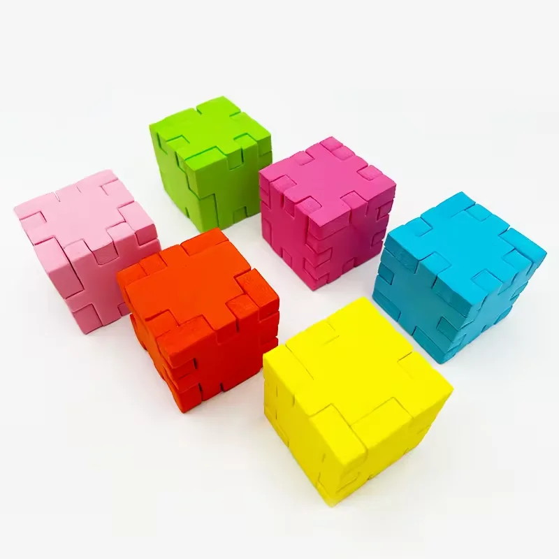 Diy Assemble Colorful for Magic Cube Stacking Blocks Children Puzzle Game 3D EVA Foam Educational Toys