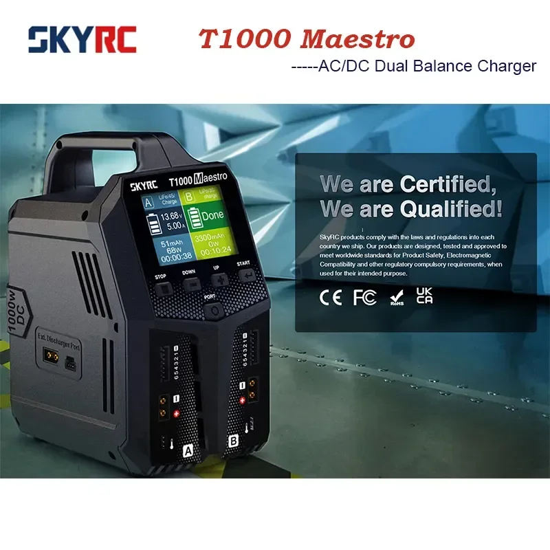 SkyRC T1000マエストロ 充電器　ハイテックV1000 SKYRC T1000 Maestro Charger - Efficient Battery Management