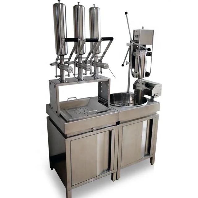 2025 3L Commercial Gas Automatic Churros Machine with Fryer,churros Making Machine,churro Filler Machine