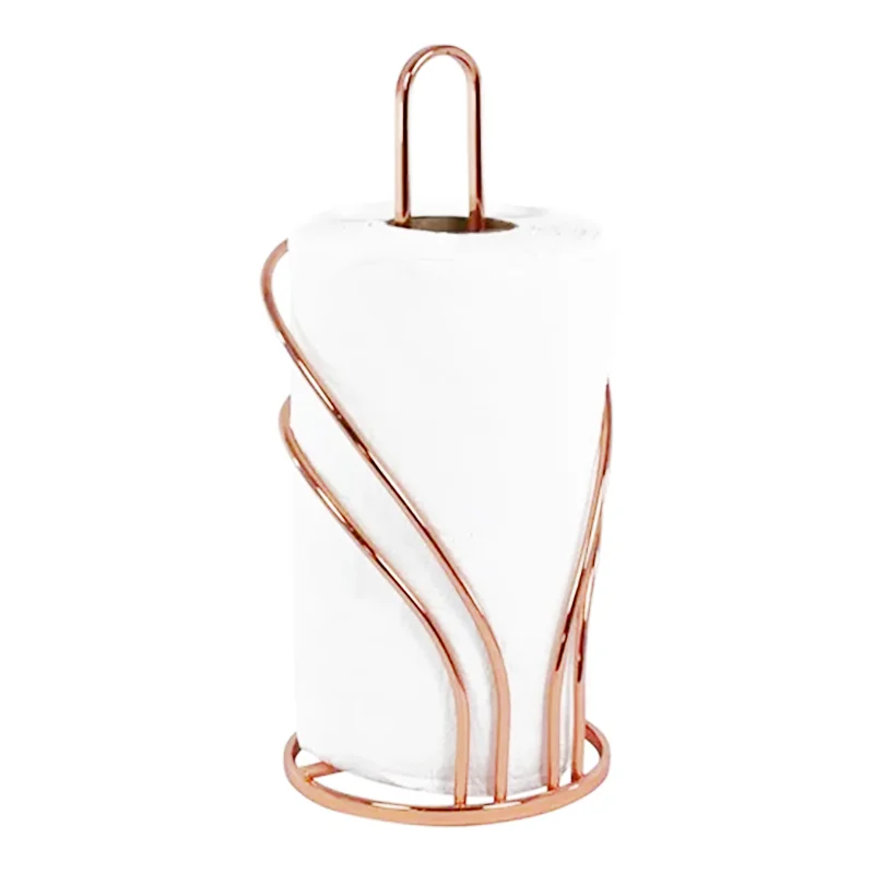 Professional Supplier Rose Gold Stainless Steel Paper Towel Holder New