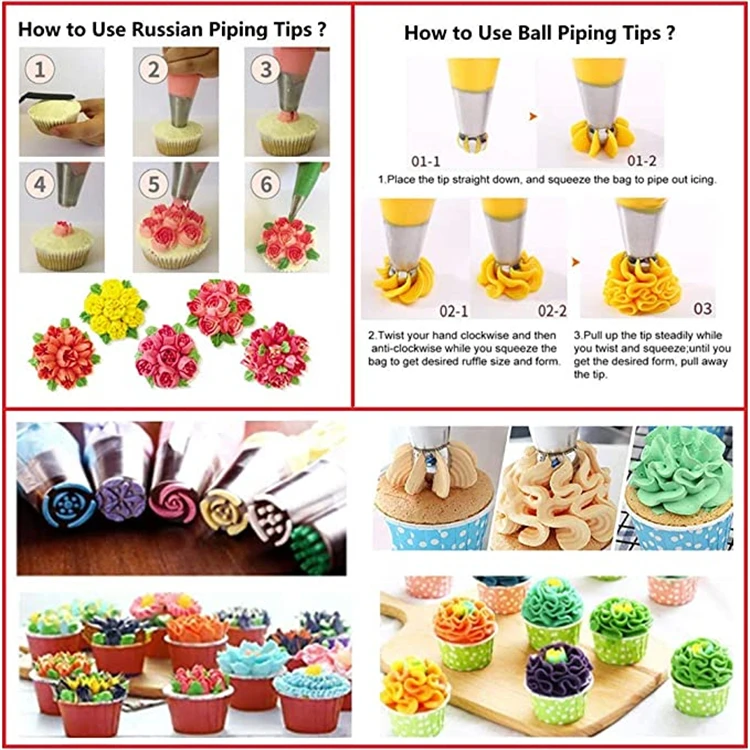 Piping Tips Set Buy 150Pcs Russian -Cake Decorating Tools And