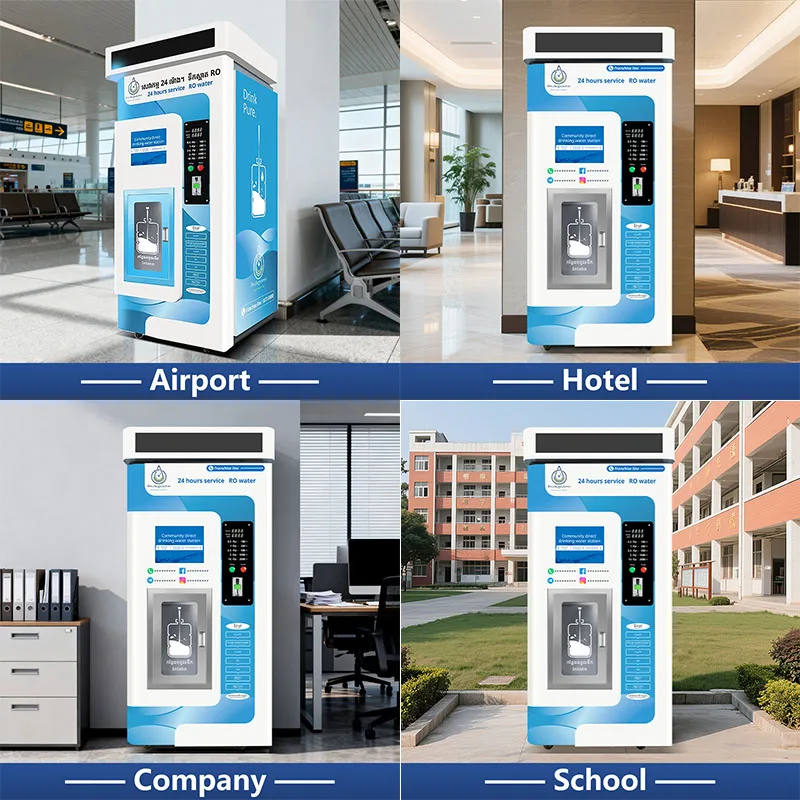 Customizable Outdoor RO Water Vending Machine Self-Service Water Purifier with SDK Function Payment Methods & Voltage Options
