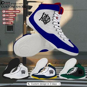 Custom Boxing Shoes Wrestling Boots Fitness Shoes Breathable Wear-Resistant Anti-Slip Professional Boxing Shoes for Man