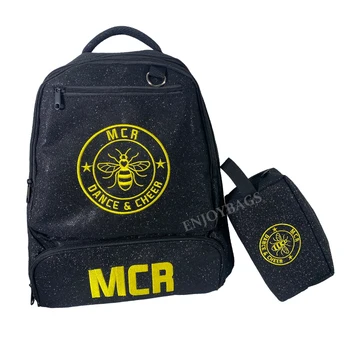 Cheerlead Bags Backpack for Girls Cheer Team with Customized Name and logo by Embroidered Cheer Backpack Dance Bags
